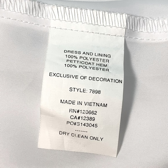 Isobella & Chloe Flower Girl or First 1st Communion Dress White Beaded Size 10 - Picture 10 of 11